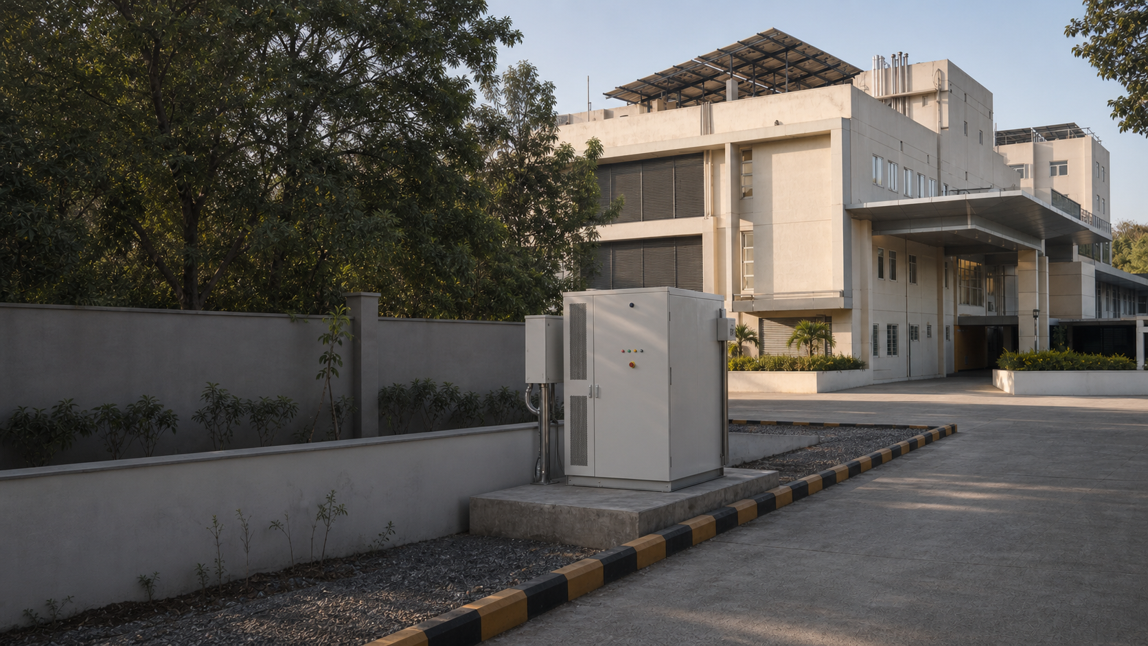 Energy Gullak ESS installed at an Indian hospital campus